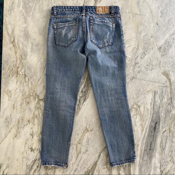 One Teaspoon Womens Medium Wash Distressed Ankle Trashed Free Birds in Cobain 25 - Picture 3 of 11